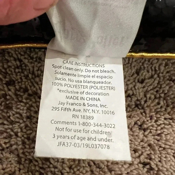 Harry Potter glasses 9 3/4 platform flipsy flip sequin pillow black 15.5 x 15.5 - Picture 9 of 11